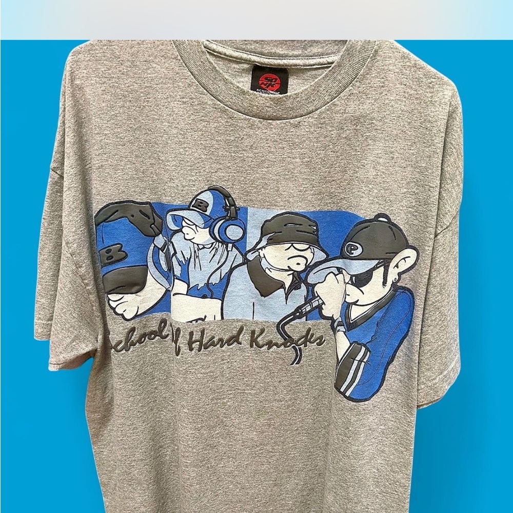 Vintage 1990s “School of Hard Knocks” Hip Hop Tee, XXL